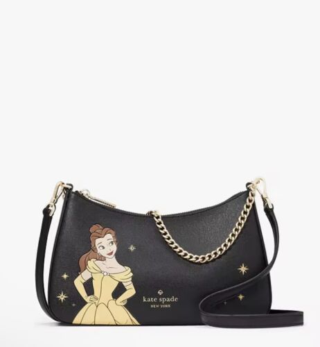 Kate Spade X Disney Beauty And The Beast Leather Convertible Crossbody Bag KE571 - Picture 1 of 5