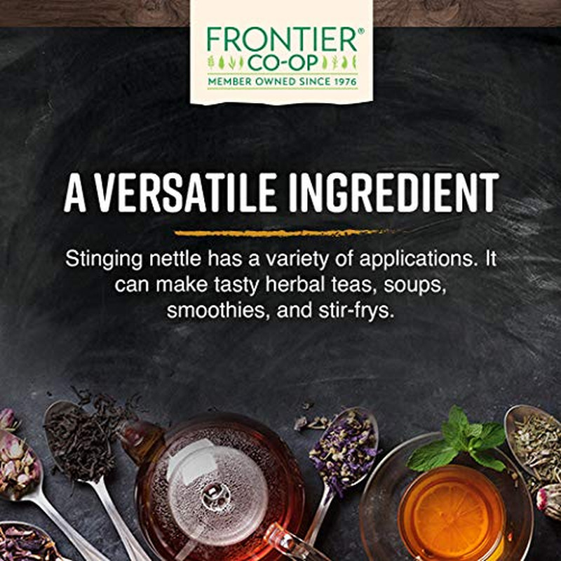 Frontier Co-Op Stinging Nettle Leaf, 1/2-Pound, Cut & Sifted for Teas, Soups, Sm