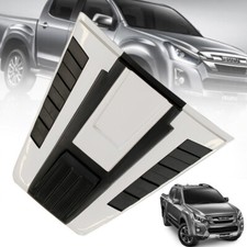 Front Hood Scoop Bonnet Ventilation White Black Fits For Isuzu D-Max 2015 - 2018