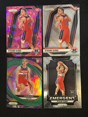 202425 Panini Prizm Draft Picks Keyshawn George 4 Card  Lot