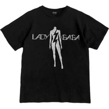 Lady Gaga The Fame T-Shirt Black New