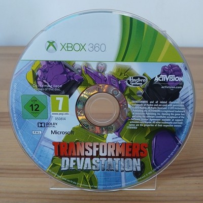 Transformers Devastation XBOX 360 nur Disc UK-Version getestet funktioniert sehr guter Zustand schnell