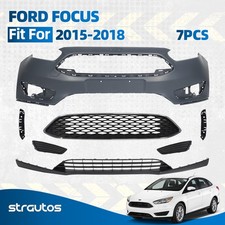Fit For Ford Focus 2015 2016 2017 2018 Front Bumper Cover Grille Assembly Kit