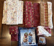 Perry Wahe BEARY MERRY Cotton Flannel Fabric ...