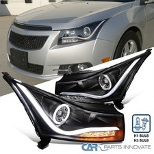 Black Fits 2011-2015 Chevy Cruze Halo Projector Headlightssignal Lamps Led Tube Black Fits 2011-2015 Chevy Cruze Halo Projector Headlightssignal Lamps Led Tube