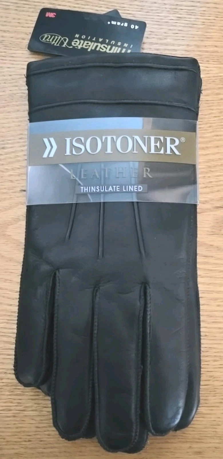Isotone Thinsulate Ultra Insulated Lined L Leather Gloves MENS New NWT Rare