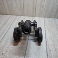 Vtg Antique Cast Iron Miniature Cannon Military Decoration Very Heavy Sculpture
