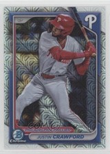 2024 Bowman Chrome Prospects Mega Box Mojo Refractor Justin Crawford 02wb
