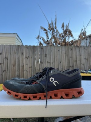 Men s OnCloud Gray And Orange Running Shoes Size 14