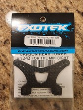 LOSI MINI 8IGHT EXOTEK 1242 Torre ammortizzatore posteriore in fibra di carbonio spessore 3 mm *RARO* NUOVO CON SCATOLA 