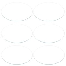 6pcs Watch Glass Crystal Lens, 44.5mm Dia. 1.1mm Thick Double Dome Watch Glass