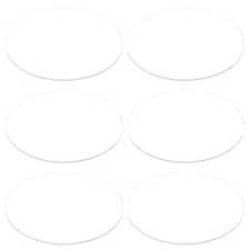 6pcs Watch Glass Crystal Lens, 44.5mm Dia. 1.1mm Thick Double Dome Watch Glass