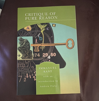 Immanuel Kant Critique of Pure Reason PB 2004 Barnes & Noble Epistemology