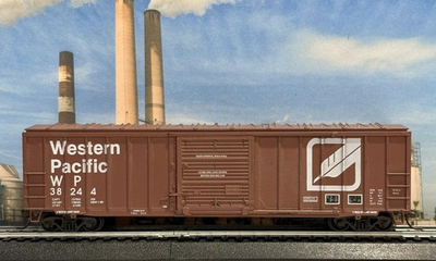 #ad HO Athearn Bev Bel #360 50’ Western Pacific ACF Railbox Box Car WP 38244 KDs $19.99