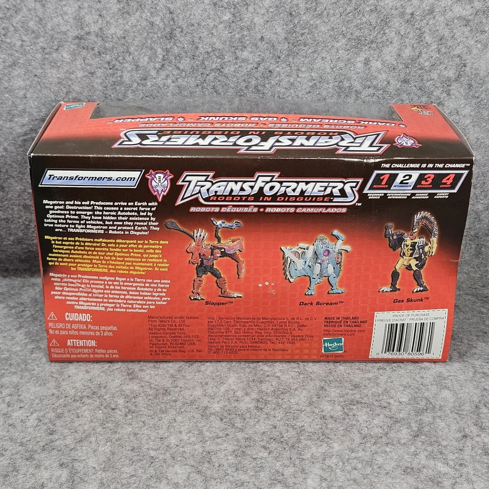 Transformers Robots in Disguise (RID) Dark Scream, Gas Skunk, Slapper - ¡nuevo! Foto 3 de 4