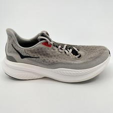 Hoka One One Mach 6 LA Mens Size 10.5 Gray White Athletic Running Shoes Sneakers
