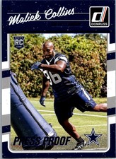 2016 Donruss #332 Maliek Collins Press Proofs Blue