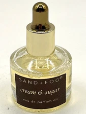 Sand + Fog Cream & Sugar Eau De Parfum Oil Dropper .33oz Perfume Miniature