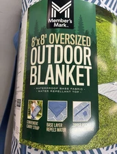 Member's Mark Oversized 8'x8' Outdoor Picnic Blanket with Waterproof Base