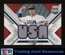 2019 Panini Elite Extra Edition #USA-JJ Josh Jung USA Materials Black #/399