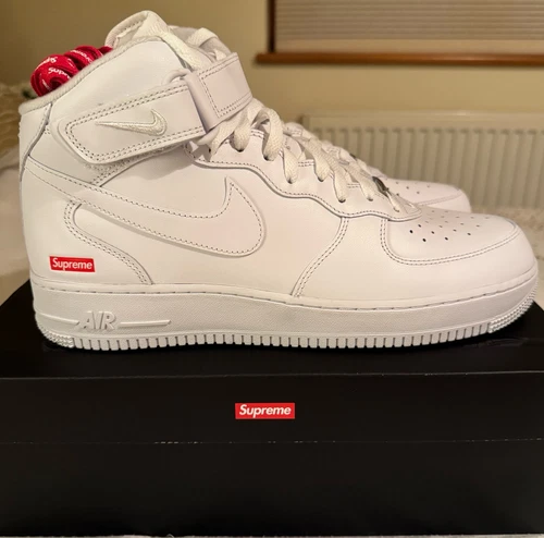 Supreme Air Force 1 Mid SP UK10.5 Neuf
