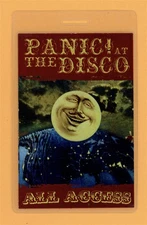 Panic At The Disco 2008 Tour All Access Laminated Backstage Pass
