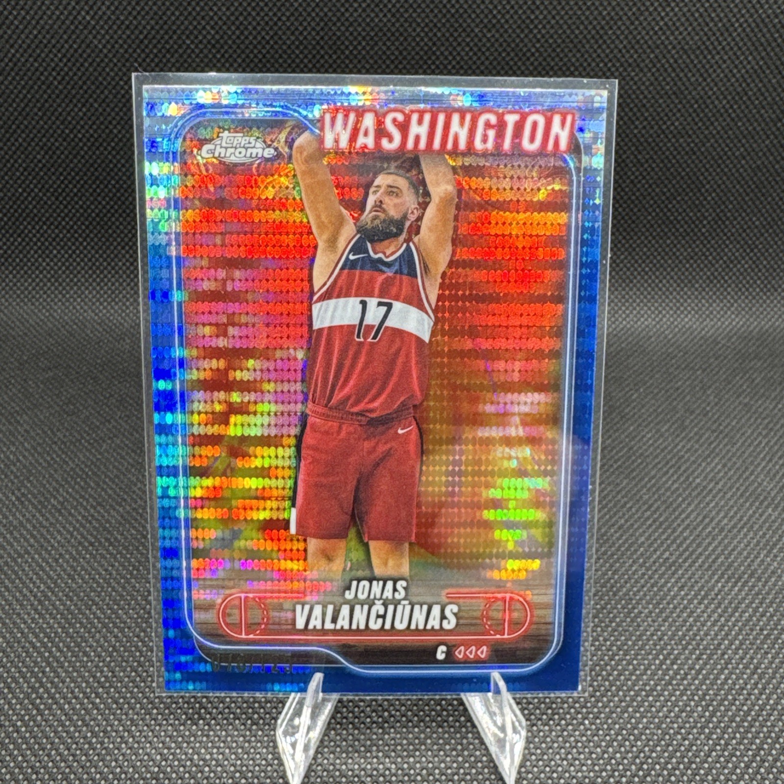 2024-25 Topps Chrome - Jonas Valanciunas #91 Blue Sonar Refractor /125