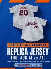 8/14/25 New York Mets Pete Alonso Replica Jersey SGA Exclusive