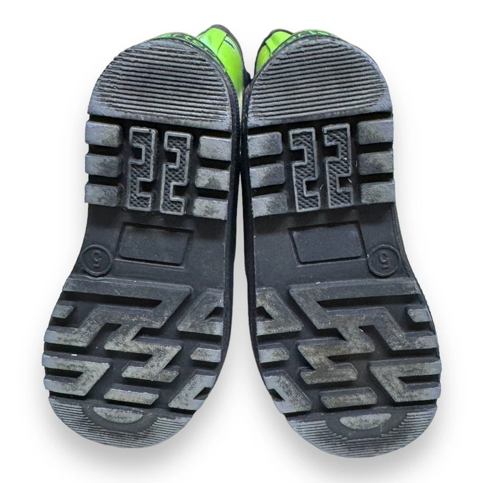 Botas de Lluvia Carter's Niños Talla 5 Verde Azul Marino Naranja Monstruos Pull On Foto 4 de 4