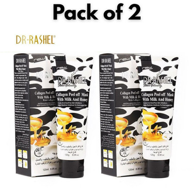 2x Tiefenreinigende Gesichtsmaske Kollagen Peel Off Milch Honig Anti Aging Aufhellung