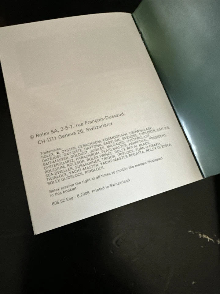 Genuine Rolex Manual Datejust GMT Milgauss Day-date Daytona 13 Pcs - Immagine 2 di 4