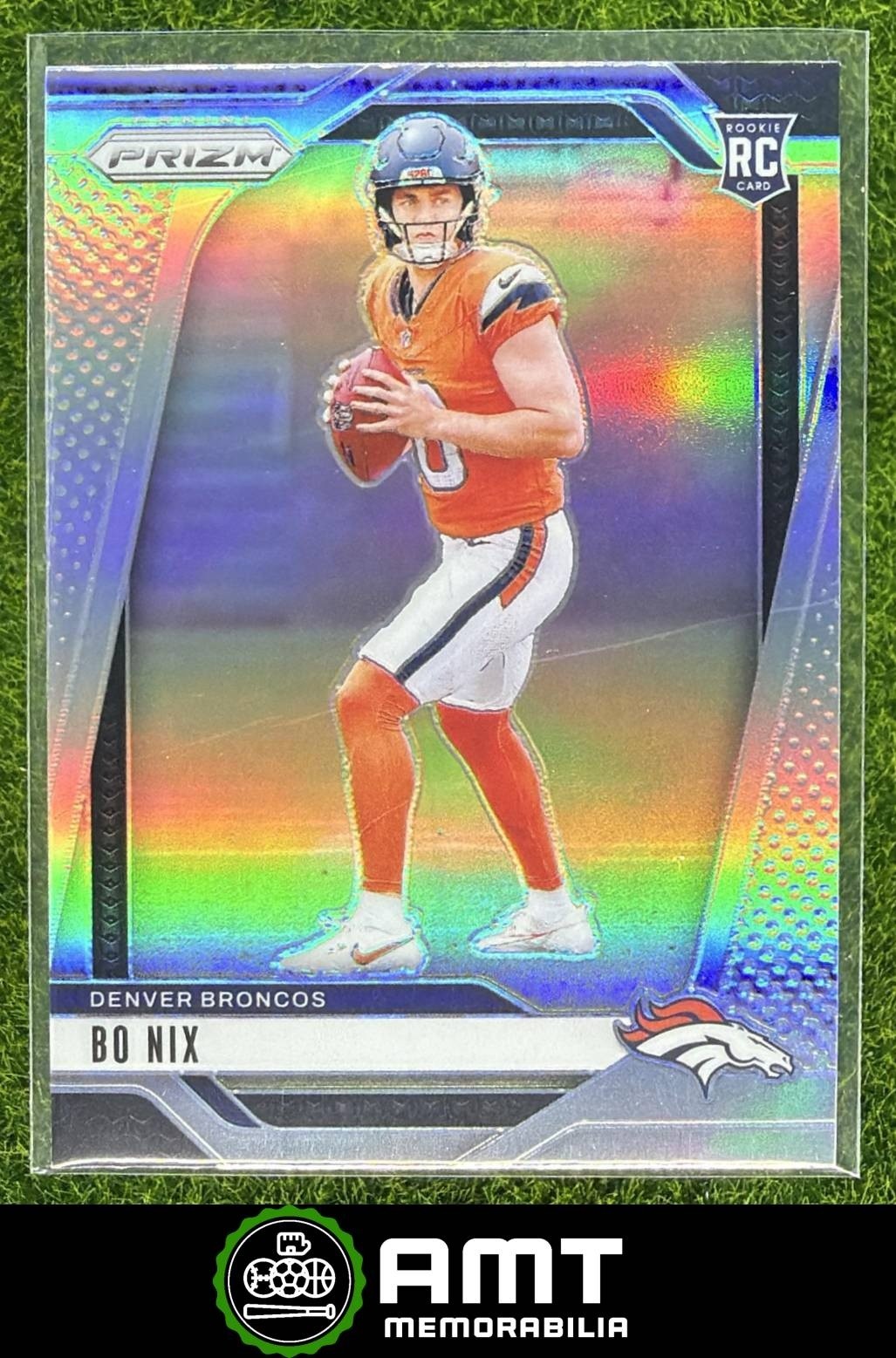 Bo Nix RC 2024 Panini Prizm Silver Denver Broncos #309