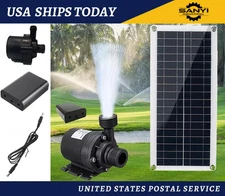 50W Solar Water Pump Kit 12V DC 800L/H for Outdoor Garden Fountain Pool Pond