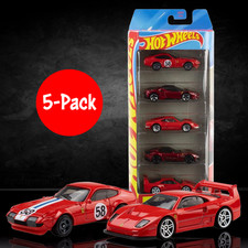 Ferrari Hot Wheels 5-Pack Die-Cast Toy Cars Set Mattel