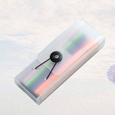  3 Pcs Office Supplies Translucent Stationery Schreibwaren-Box Mäppchen