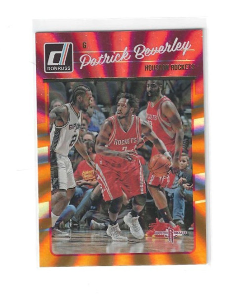 2016-17 Donruss Basketball Holo Orange Laser Parallel #114 Patrick Beverley