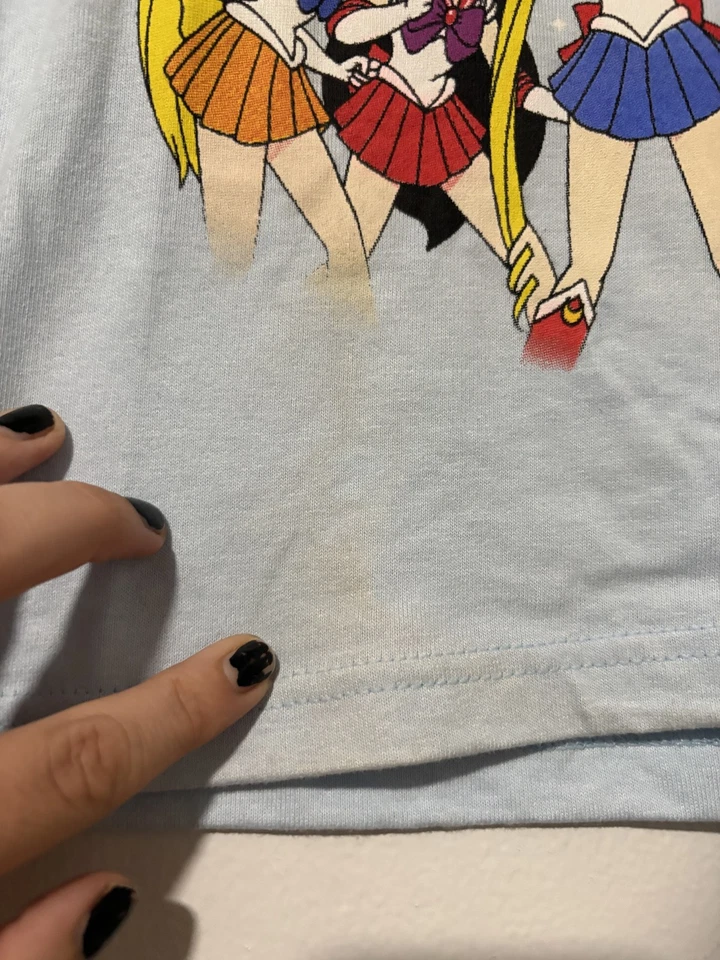 Camisa Sailor Moon Vintage Juvenil Pequeña Años 90 Anime Dibujos Animados Camiseta Fruit of the Loom Foto 3 de 4