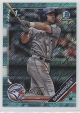 2019 Bowman Chrome Prospects Aqua Shimmer Refractor 5/125 Chad Spanberger 00ah