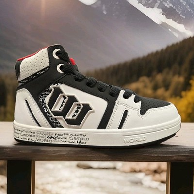  DECADE LOバスケシューズ スニーカー WH 国旗デザイン Men's World Industries Echo Skate Shoes - White/Black | eBay
