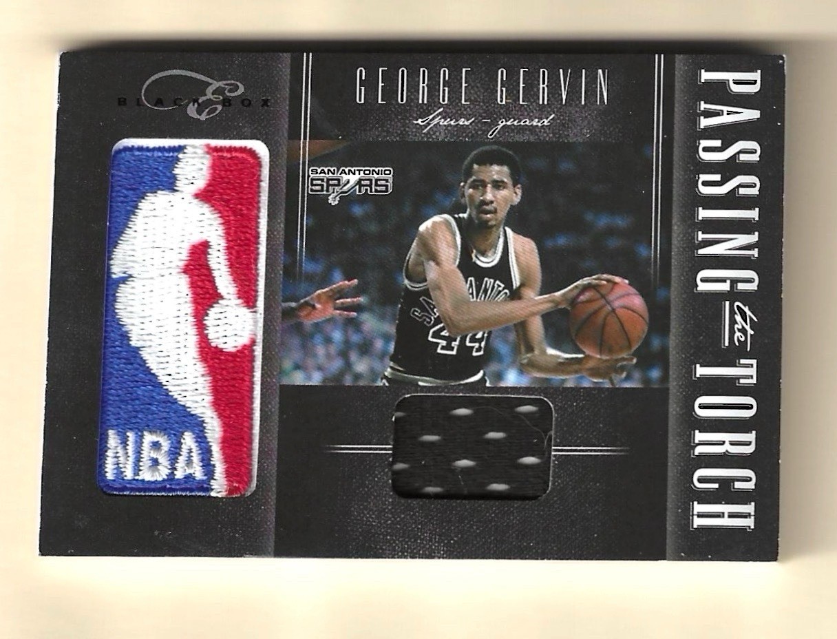 2011 Panini Black Box Kevin Durant George Gervin Passing The Torch Logoman #/75! view 2