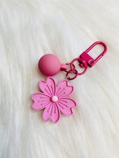 Japan Sakura keychain bag charm Clip cute kawaii Pink