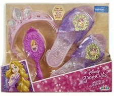 Disney Princess Rapunzel Deluxe Accessory Set Tangled Tiara Brush Shoes Jakks