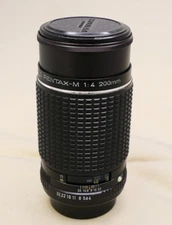 Asahi Pentax 200mm f/4 SMC telephoto lens K-mount S#6104239