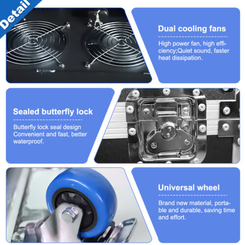 Máquina de niebla de agua baja de 3000 W de doble tubo para hundir humo DJ efecto escenario DMX - Imagen 10 de 14