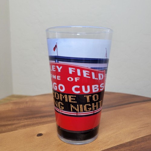 Wrigley Field Chicago Cubs Pint Glass ~ Welcome to Opening Night - Picture 2 of 12
