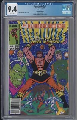 Hercules 1 v. 2 CGC 9.4 NM WP Skrulls Kang Avengers 1984 Thor MCU Movie Future 