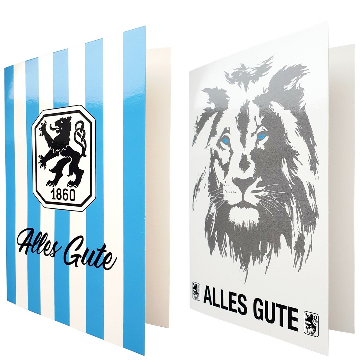 8 Cartes Autographes TSV 1860 Munich – Originales Signées Fußball