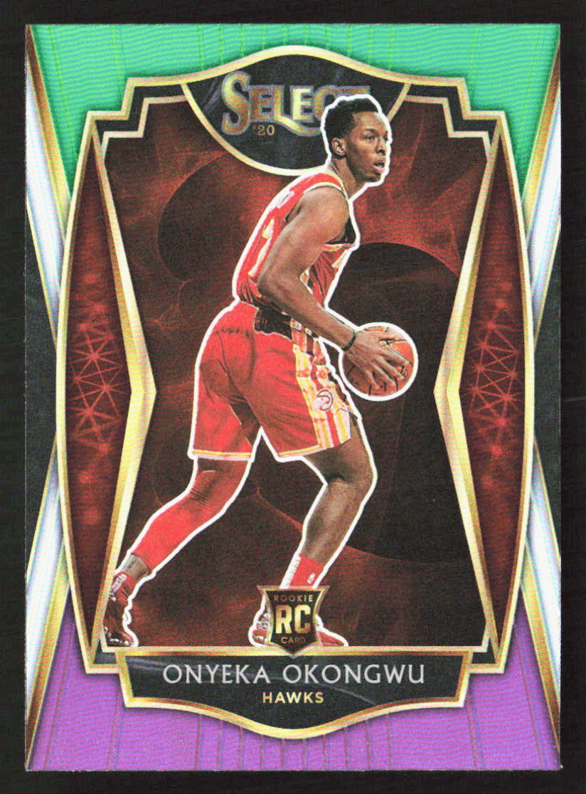 2020-21 Panini Select Onyeka Okongwu Premier Level Green White Purple Prizm RC