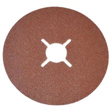 Image of Faithfull FAIAD17840 Fibre Backed Sanding Discs 178 x 22mm 40G (Pack 25)