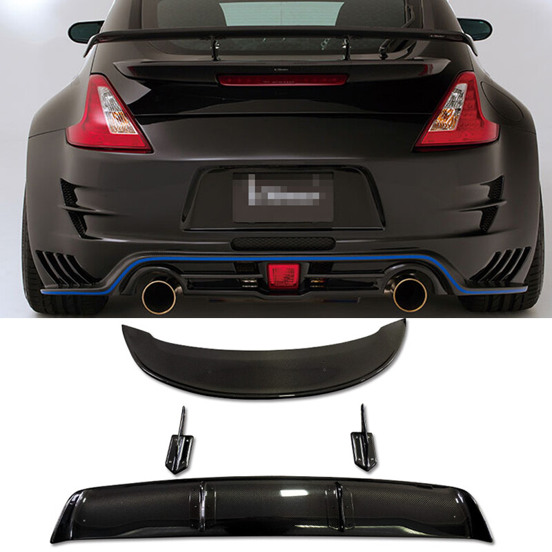 Fits 09-20 Nissan 370Z Z34 VRS Style Rear Trunk Spoiler Wing Kit